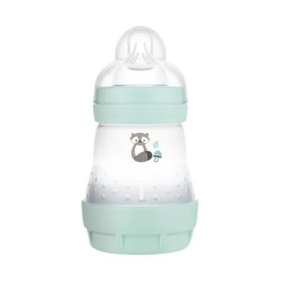 MAM Anti-koliek Fles voor pasgeborenen, 0-2 maanden, 160 ml, met zuignap, 1 langzame vloeistof, gemakkelijk aan te nemen, zelfsteriliserend en gemakkelijk schoon te maken, Easy Start Anti-Colic,