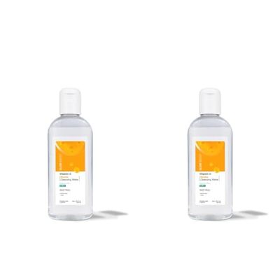Skin Academy London | Glow Boost | 3-in-1 Micellar Cleansing Water | Cleanses + Hydrates | 200ml (Pack of 2)