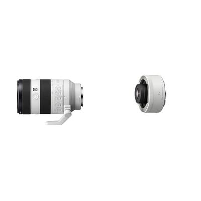 Sony FE 70-200mm F4 Macro G OSS Ⅱ MILC/SLR Téléobjectif zoom Noir, Blanc & Sony Sel-20Tc 2.0X Teleconverter (Geschikt Voor Sel70200Gm) Wit