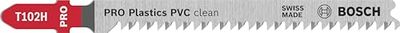 Bosch 5x Lames de scie sauteuse T 102 H Clean for PVC (pour Feuilles de PVC, PA et PS, Professional Accessoire Scie sauteuse)
