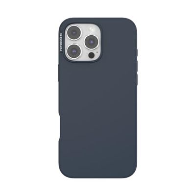PopSockets Custodia per iPhone 16 Pro Max compatibile con MagSafe, custodia per iPhone 16 Pro Max, compatibile con ricarica wireless, blu navy