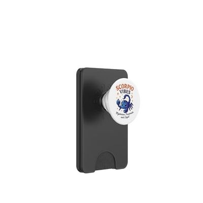 Lindo signo del zodiaco de Escorpio para niños PopSockets PopWallet para MagSafe