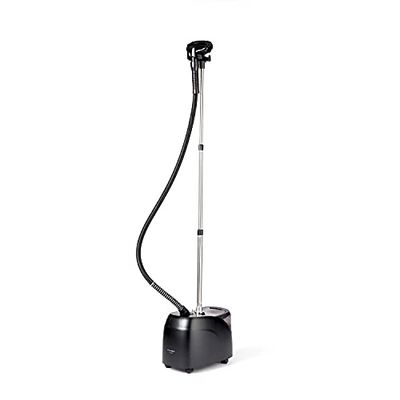 Steamery Professionele kledingstomer met standaard Status, 2 standen, 90 minuten stomen, Kreukvrije kleding, Warm in 24 seconden, Zwart