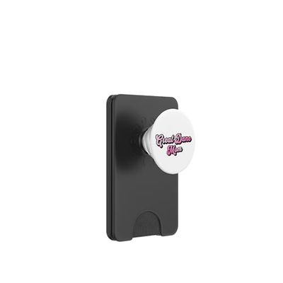 Fresco Retro Cursiva Playa Verano Gran Danés Perro Mamá PopSockets PopWallet para MagSafe