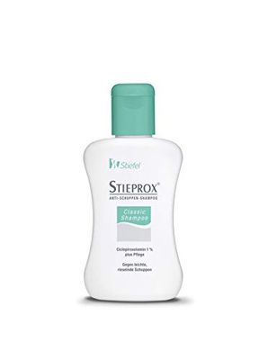 Stieprox Shampoo clássico ciclopiroxolamina 1% mais cuidado, 100 ml, anticaspa leve