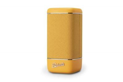 Roberts Beacon 325 altoparlante Bluetooth portatile, ricaricabile, autonomia 12 ore, due radiatori di bassi passivi, design vintage, Bluetooth, Streaming, ingresso aux, garanzia 2 anni, giallo sole