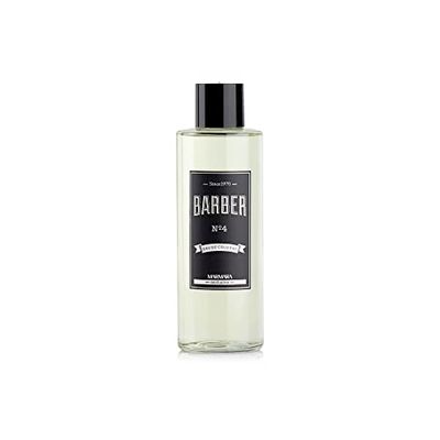BARBER MARMARA No.4 Eau de Cologne Men's Splash in een glazen fles 1x 500ml - After Shave Men - Geparfumeerd water - Men's aftershave - Verfrist en koelt - Herengeur