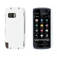 Logotrans Hardcase wit en displaybeschermfolie voor Nokia 5800