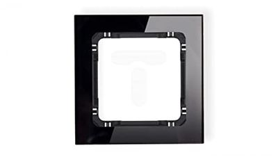 DECO Prosta Ramka - Efekt szkła (Rama: Czarne tło: Czarny) Czarny 12-12-DRS-1 mask5903418069032