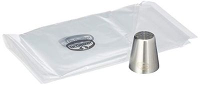 Dr. Oetker 1991 - Set di 4 sac à poche usa e getta, argento/trasparente