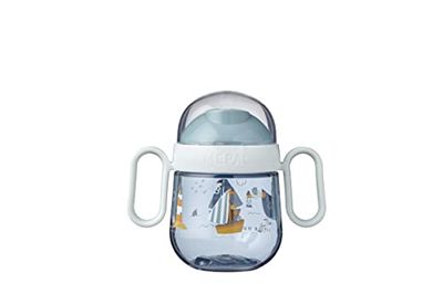 Mepal Non-Spill Sippy Cup Mio - 6+ Months Baby Sippy Cup - Dishwasher Safe & BPA-Free - 200 ml - Sailors Bay
