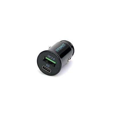 OVERMUST - Chargeur de Voiture 36W | Ports USB PD3.0 et QC 3.0 | Compatible iPhone 14, 13, 12 Pro Max, Samsung, Huawei, iPad, MacBook, AirPods | Ultra Compact | Sécurité Maximale, Noir
