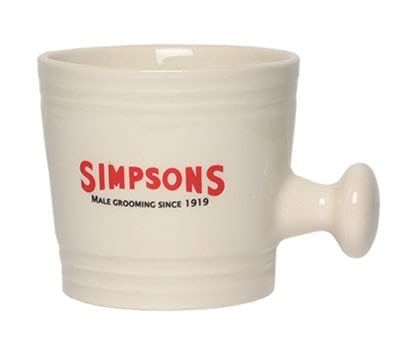 Simpsons Shaving Brushes Ciotola di porcellana L Simpsons, bianco, unica, standard