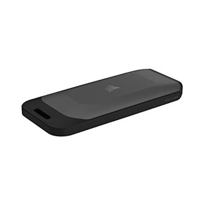 Corsair EX100U 4TB Draagbaar USB Type-C-Geheugen - Razendsnelle Opslag voor elke PC, Mac of Console, Gen2 x2, Plug-and-Play, USB Type-C-naar-Type-C én USB Type-C-naar-Type-A-Kabel Geleverd - Zwart