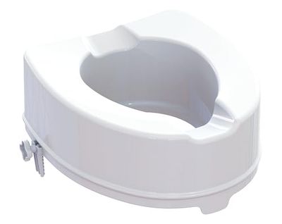 Identités, Réhausse WC Modèle Ibiza, Forme anatomique confortable, Fixation rapide et sans outil, Entretien et désinfection facile, Améliore la sécurité aux WC, Hauteur 15 cm, Sans couvercle