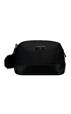 Adelaid TOTTO Trousse de Toilette pour Femme Noir Taille Standard Noir Talla única Casual, Noir, Taille Standard, Décontracté, Noir, Taille Standard, Décontracté
