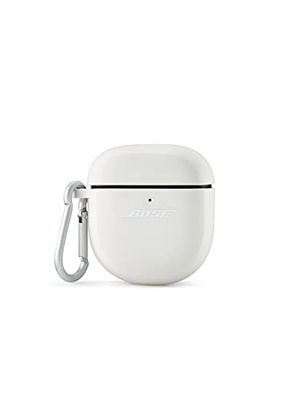 Bose Opbergetui voor QuietComfort Earbuds II, beschermende siliconen buitenkant, met aluminium karabijnhaak voor extra draaggemak, Soapstone