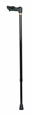 HOMECRAFT - Bastón para zurdos con empuñadura ergonómica, color negro