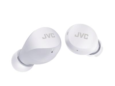 JVC Gumy Mini True bezprzewodowe słuchawki [ekskluzywna edycja dla Amazon], małe, lekkie, 3 tryby dźwięku, wodoodporne (IPX4), długa żywotność baterii, Bluetooth 5.1, HA-Z66T-W (białe) HA-Z66T-W-E