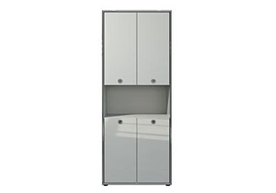 trendteam smart living Infinity - Armario para archivadores (76 x 192 x 37 cm), Color Gris Claro