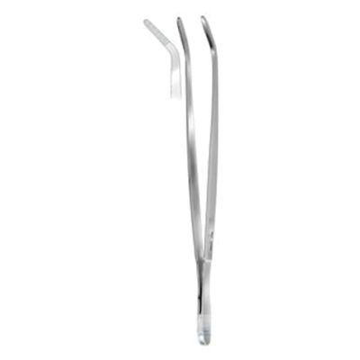Hammacher Pinzette anatomiche in titanio, curve, design semplice, lunghezza 200 mm