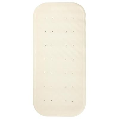 Homecraft Safety Bathroom Mat – Large Non Slip Shower & Bathtub Mat with Suction Cups and Drainage Holes – Slip Resistant Bathing Aid for Elderly, Disabled & Family Use – 30" x 13.75", White