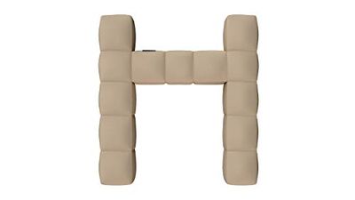 Pigro Felice Modul'Air Individual Respaldo de Lujo Inflable, Beige, 117x117x72 cm