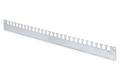 Calha de fixação de cabos DIGITUS para armários Unique & Dynamic Basic de 19" da DIGITUS, 52 cm de profundidade para 600 mm de profundidade do armário, chapa de aço de 2 mm de espessura, prateado