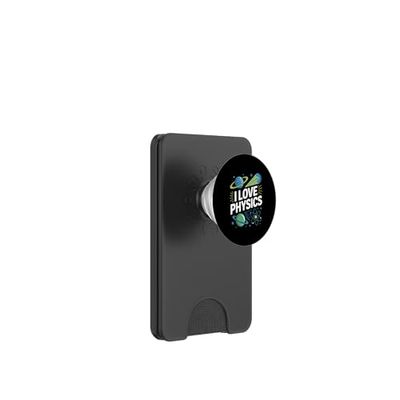 I Love Physics Universe Atoms Planets PopSockets PopWallet for MagSafe