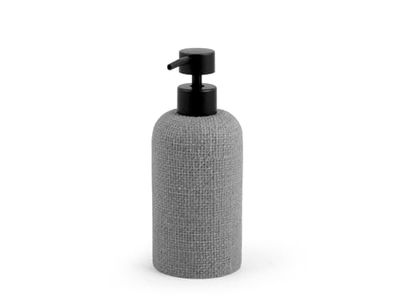 H&H Dosasapone In Resina Grigio Effetto Trama
