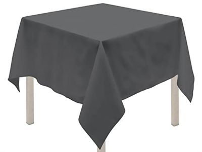 Soleil d'ocre Toalha de mesa antimanchas, cinzento (antracite), 180 x 180 cm