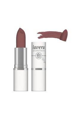 lavera Velvet Matt Lipstick - Auburn Brown 02 - natural cosmetics - Comfortable wear, no drying out the lips - Gluten free - Longlasting - Organic blossom butter & Organic sunflower oil - 4,5g