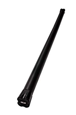 Everyday Essentials, barra ponderata per allenamento totale del corpo, barra ponderata per esercizi (30), nera, 121 cm