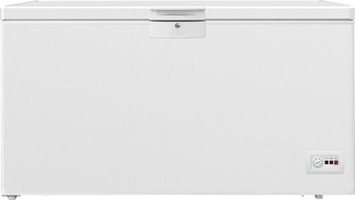 Beko HSM37540 b300 - Congelatore grande, capacità utile 360 l, minFrost, allarme temperatura, 4 cesti congelatori, con serratura, 36 db (A), colore: Bianco