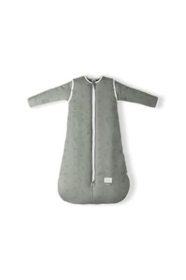 Nuvita MOOVO 90150 | Saco de Dormir de Invierno con Cremallera Central y Cremallera para pies, Acolchado de Materiales reciclados, Certificado Oeko Tex | 6-18 MONATS | Sage Green Floral