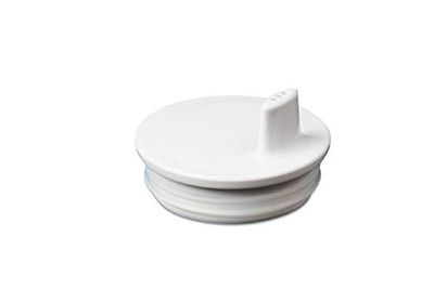 Design Letters Deksel voor persoonlijke bekers, melamine voor baby's en kinderen (wit) – BPA-vrij en BPS-vrij, vaatwasmachinebestendig, goed zittend deksel, licht, 27 g.