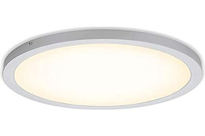 Briloner lampor – LED installationslampa, taklampa, taklampa 24,5 watt, 2 400 lumen, 3 000 kelvin, rund, krommatta, 405 x 32 mm (D x H)