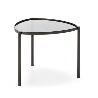 Mesa AUXILIAR 61X59X46 METAAL/CRISTAL