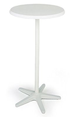 BEST 26587000 Table Haute Ronde Duo Blanc 70 cm