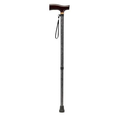 Homecraft Coloured Walking Sticks, Height-Adjustable Walking Stick for Stability and Support, Grey Marble