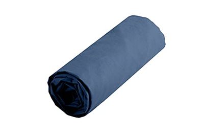 Lovely Casa dh24820012 Alicia-Lenzuolo con Angoli, 140 x 190 cm, in Cotone Colore: Blu Jeans