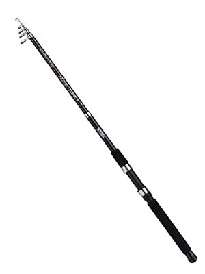 Mitchell Adventure II Tele spinnspön, fiskespön, spinnspön, allroundfiske, hållbar glaskomposit spinnfiskedrag för sötvatten och havsfiske, unisex, svart/orange, 2,4 m | 10-35 g