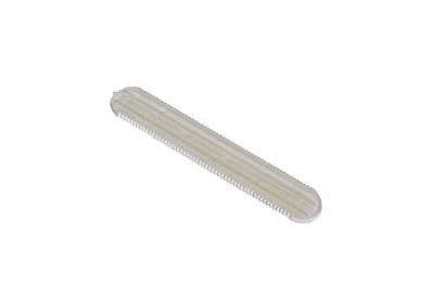 GARDINIA Conector de riel de cortina, Adecuado para riel guía, Para conectar rieles de aluminio de 13 mm, Longitud 6,3 cm, Plástico, Transparente