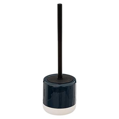5 five simply smart Five - Escobillero con Soporte de cerámica, Color Azul petróleo, cm