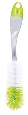 Tigex 2-in-1 flexibele dubbele vezelborstel, fles- en speenborstel, verschillende kleuren