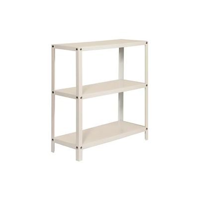 Simon Rack Livraria estante salão, 900 x 800 x 300 mm, 3 alturas, estilo industrial, metal, branco - Simon Home