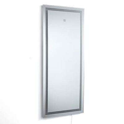 Tomasucci Wink Design - Espejo de Pared Line con LED Integrados, táctil, 50 x 120 cm, Montaje Horizontal/Vertical