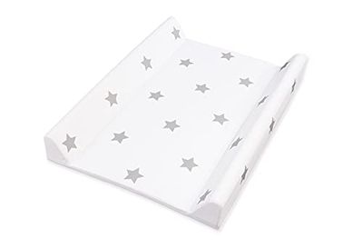 PINOLINO Cambiador 'Asterisco', gris, para bebés y niños pequeños, lavable, impermeable y testada para sustancias nocivas