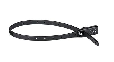 Dunlop Fietsslot 53 cm - Cijferslot Voor Fiets, Scooter Aanhanger en Hek - Kabelslot Compact en Lichtgewicht - Kettingslot Met Veilig Codesysteem - Zwart