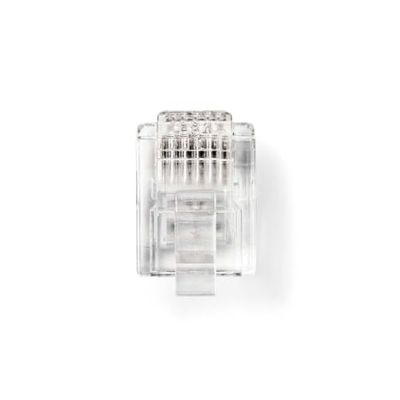 NEDIS Connettore telefonico | Tipo di connessione: RJ12 | Dritto | Rivestimento: Placcato oro | PVC | Trasparente